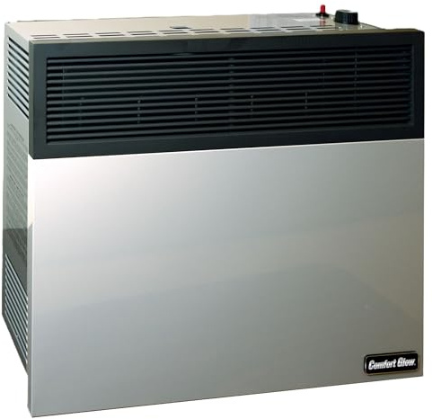 Comfort Glow 17,000 BTU Direct Vent Natural Gas Wall Heater, Gray, Large