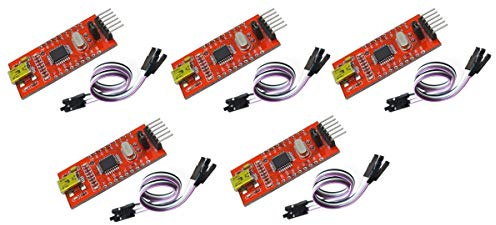 TECNOULAB 5 Stück FT232BL USB zu TTL FT232 5 V 3,3 V Download-Kabel zum seriellen Adaptermodul + Kabel