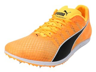 PUMA Men Evospeed Distance 11 Track and Field Shoe, Sun Stream-PUMA Black-PUMA Silver, 48.5 EU