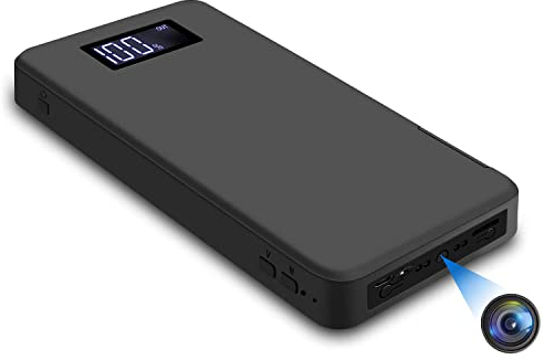 camddegg 1080P Spy Cameras Small 10000mAh Portable Hidden Camera with Night Vision Motion Detection 50 Hours Continuous Camera Recording (Including 32GB)