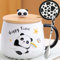 Arawat Tazza Panda Con Coperchio Tazza Regalo Panda Tazza Caffè Carino 400ml Tazza Da Tè In Ceramica Tazza Tè Caffè Carino Regalo Di Compleanno Per Donne Uomini Ragazzi Fidanzati