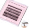 ALLOVE Self Adhesive Eyelash Clusters Press&Go Eyelash Clusters, No Glue Required, Eyelash Clusters with Pre-Glued Strip, Reusable Eyelash Clusters Press on in One Step - Camellia 10
