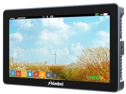 SHIMBOL M7 7 HDMI 3G-SDI DLSR On-Camera Field Monitor High-Definition, Ultra Bright 2000nits Screen, 1800:1 Ratio Aluminium Body IPS Touch Screen Display, 4K HDMI For Mirrorless and DSLR Cameras