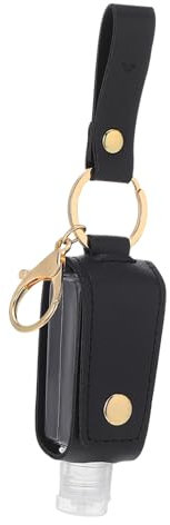 DOITOOL Tragbarer Schlüsselanhänger Mit Nachfüllflasche Aus Leder Und Kunststoff Schutzcover Für Hygienische Flüssigkeiten Vielseitig Für Reisen Outdoor Camping Und Tägliche Anwendung