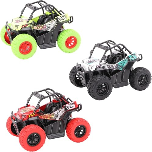 Toyland® 11 cm (4 Zoll) Lebhafter Strandbuggy aus Kunststoff zum Zurückziehen – 3 Designs verfügbar – Fantasievolles Spielen – Spielzeug für Jungen