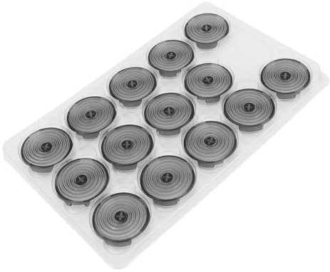 Cappucci per Pulsanti, Ergonomici Antiscivolo 14 Pezzi Cappucci per Pulsanti per Giochi Antigraffio Finitura Satinata per Slimbox (BLACK)