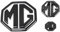 DDHHBH Auto Emblem Aufkleber für MG MG4 2022 2023 2024,ABS Logo Badge Selbstklebend Abzeichen Auto Vorne Hinten Marke Etikett Tuning Auto Deko Zubehör,B