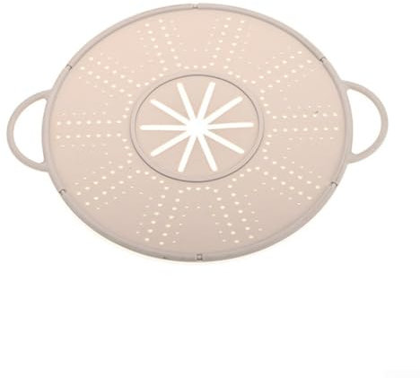 Versatile Heat-Resistant Silicone Spill Stopper Lid Pot Holder,Spill Stopper Lid Cover, for Pans and Pots Boil Over Safeguard, Multi-Function Kitchen Tool(white)