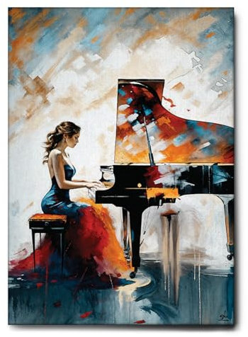 Giallobus - Quadro - 94 - La canzone del tramonto - Tela Canvas Telaio Standard - 70x100 - Pronto da appendere - Quadri moderni per la casa