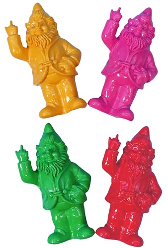 Pommerntraum | 4 STÜCK Design Kühlschrankmagnete Magnete Deko Zwerge Gartenzwerge Wichtel GNOME