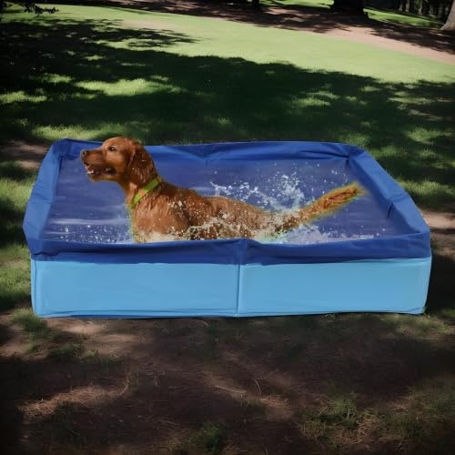 Piscina per cane | Vasca gonfiabile pieghevole in PVC per cani, vasca antiscivolo gonfiabile per cuccioli, gatti piccoli e animali domestici