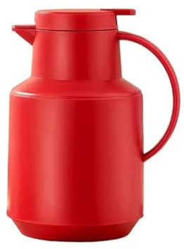 Bouteille Isotherme Bouteille d'eau Isolée Bouillotte Ménage Étudiant Flat Bouillotte Bouillotte Bouillotte de Grande Capacité Bouillotte Thermos pour la Maison (Red,2.0L)