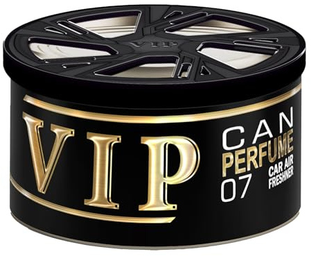 VIP CARIBI – Premium-Lufterfrischer in einer Dose mit eingespritzter Silikon-Innenseite, inspiriert von High-End-Parfums, Duft hält bis zu 60 Tage, für Auto und Zuhause (007)