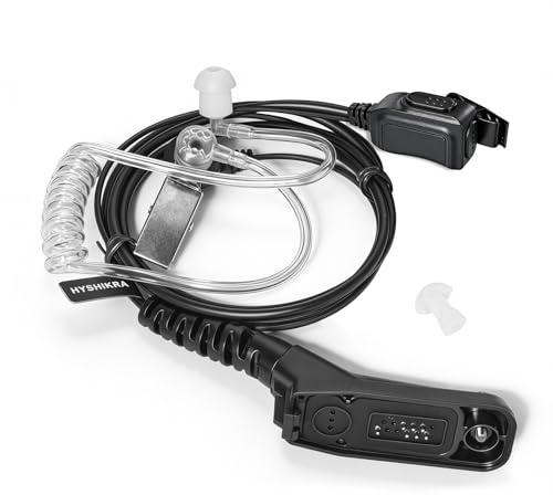 HYSHIKRA Security Bodyguard Earpiece with Mic PTT Multi Pin Headset