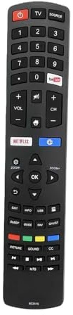 RC311S-06-531W52-TY01X - Mando a distancia de repuesto para Zonda Proscan Kalley TCL TV 43D1850 43D1820 43D1810/43D1800 LEDM4K-432NIP/43D1820 55D1680