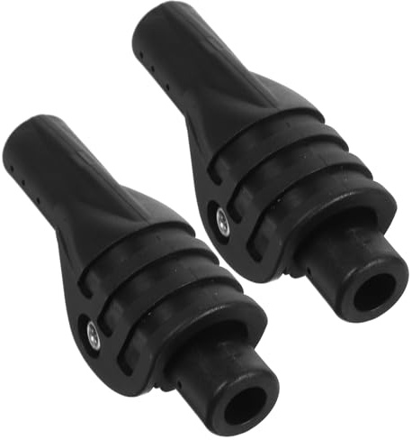Homoyoyo Zeltstützenstangenadapter aus Nylon, 2 Stück, Schwarz