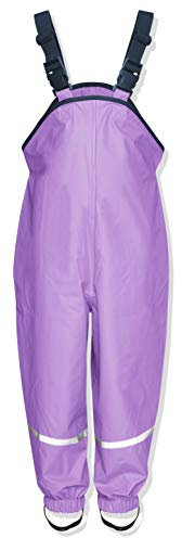 Playshoes Matschhose Regenlatzhose Ungefüttert Unisex Kinder Wind- und wasserdichte Regenhose Regenbekleidung, flieder, 86