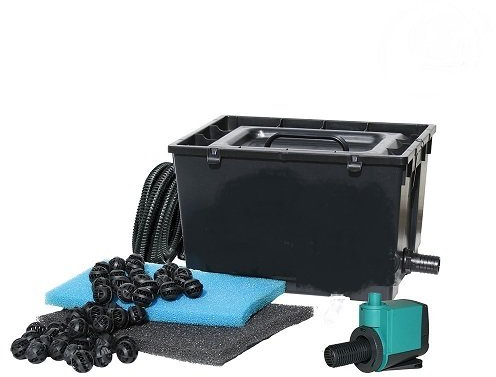 Newa Filtro per laghetto Pratico 3000 Senza UV con Pompa Tubo e raccordi