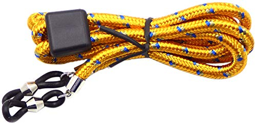 La Optica B.L.M. Herren Brillenband Damen Kinder - Brillenkette Bunt 65cm für Sonnenbrillen, Lesebrillen, Sport, Farben, Gelb, Blau