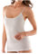 Liabel 2 Canottiere Donna Spalla Stretta 100% Cotone con Profilo in Raso - Bianco (6ª - 50 - XL)