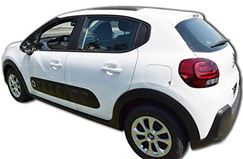 J&J AUTOMOTIVE | Windabweiser Passend Für C3, 5-Türer ab 2017, Heko Regenabweiser, Getönt, Set 2-Teilig, Vorne, Aerodynamisch