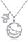 Qings Sternzeichen Anhänger Halskette 925 Sterling Silber Steinbock Delicate Wunderschöne Disc Horoskop Halskette Junge Erwachsene Persönliche Geschenke