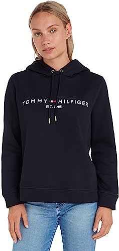 Tommy Hilfiger Sweat À Capuche Femme Heritage, Bleu (Desert Sky), M