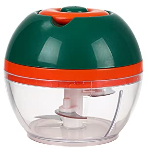 Garlic Chopper Mini Food Processors Crusher Stainless Steel Hand Pulled Onion, Ginger, Chili Cutter Manual Fast Cut Household Portable Kitchen Supplies