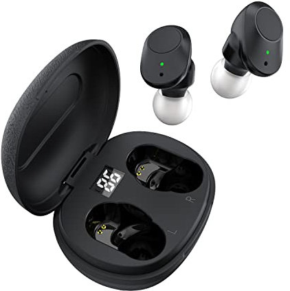 Rechargeable Hearing Amplifier,Hearing aids(Pair) with Mini Fashion Clear Sound, Volume Control for Adults Severe Hearing Loss black