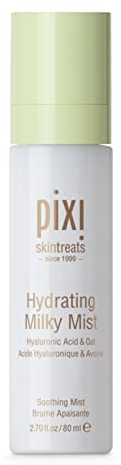 Pixi Beauty Hydrating Milky Mist | Spray Idratante Intensa | Formula Leggera con Ingredienti Lenitivi | Idrata e Ammorbidisce la Pelle con Acido Ialuronico | 80 ml / 2,7 fl oz