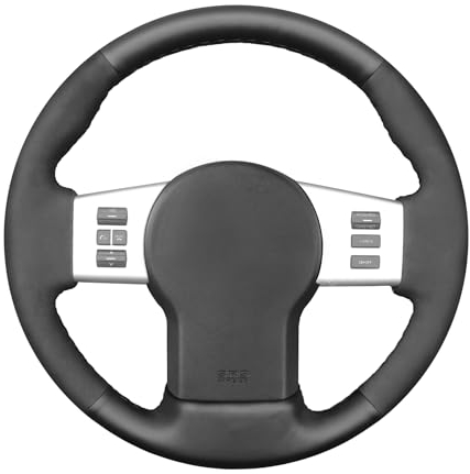 MEWANT Lenkradbezug für Nissan Navara 2005-2015 / Pathfinder 2005-2015 per Hand Nähen Lenkradschoner