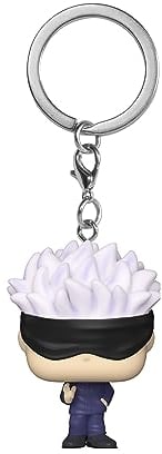 Funko Pop! Keychain: JJK - Satoru Gojo - Jujutsu Kaisen - Neuartiger Schlüsselanhänger - Vinyl-Minifigur Zum Sammeln - Strumpffüller - Geschenkidee - Offizielle Handelswaren - Anime Fans - Minifigur