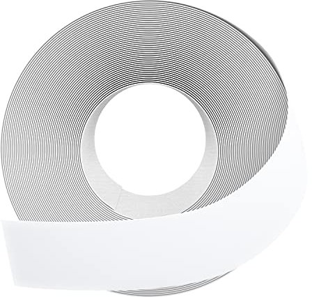 GSCIT Club White Melamine Edge Banding, 38mm x 15.24m Wood Edge Banding with Hot Melt Adhesive Pre-glued Cabinet Edge Banding Flexible Veneer Edging for Plywood Furniture Table