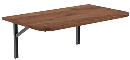AKKE Klapptisch Wandklapptisch Esstisch - Klappbar Faltbar Platzsparend - Abgerundete Ecken - 100cm x 60cm - Antik-Eiche
