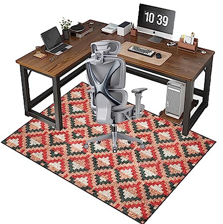 ZHXQ Desk Chair Mat For Hardwood Floor Gaming Chair Mat Office Chair Mat For Hardwood Floors Carpet Wooden Floors Durable Non-Slip Soft Floor Protector Office Chair Mat 160 x 180 CM