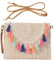 HINGTAT Bolso de mano de paja, bolso cruzado de paja, bolsas de playa de verano para mujer, bolsa de sobre tejida de paja, bolsas de fiesta para fiesta de noche, 15-Muti
