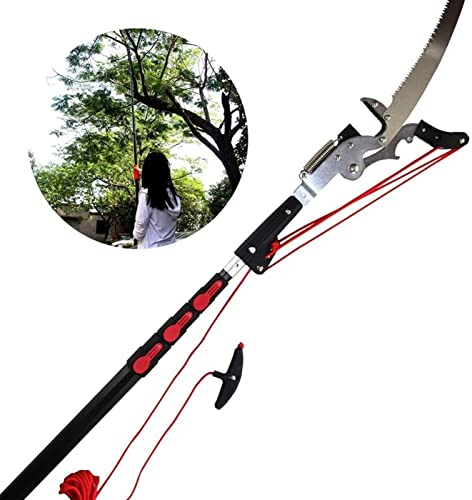 Telescopic Pole Saws 6M/20FT Professional Telescopic Tree Pruner Extendable Pruning Saw Gardening Landscaping Branch Saw Lopper Tools with Tempered Steel Blade Saw