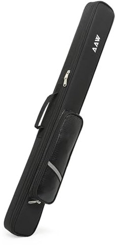 VELYTA Custodia per Stecca da Biliardo, Panno Oxford a 4 Fori Custodia Morbida per Stecca da Biliardo Custodia da Trasporto per Stecca da Biliardo 1/2-black||83 * 9 * 6cm