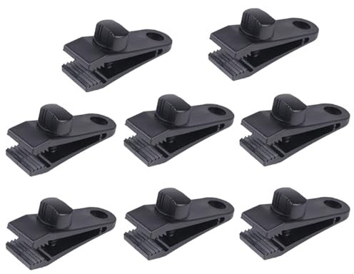8Pcs Tarp Clips,Heavy Duty Tarp Clips,Tarpaulin Clips for Tents Cover, Awning Outdoor Camping, Hiking Camping,Caravan Canopies