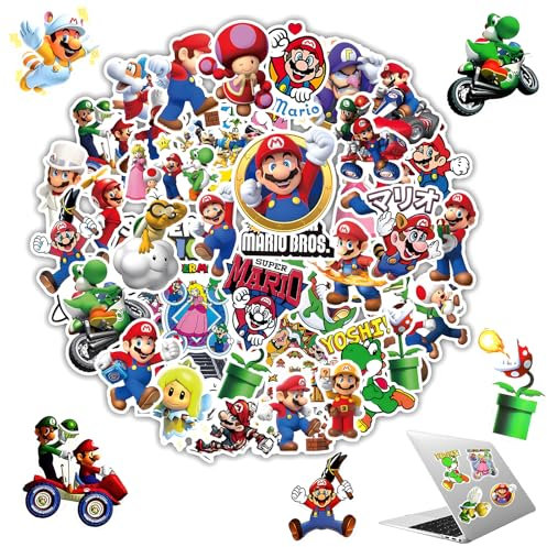 sylbx 100 Stück Wasserdichte Gaming Aufkleber, Graffiti Sticker Set, Aufkleber für Auto Laptop Skateboard Fahrrad Moped Motorrad, Geeignet für Erwachsene Kinder