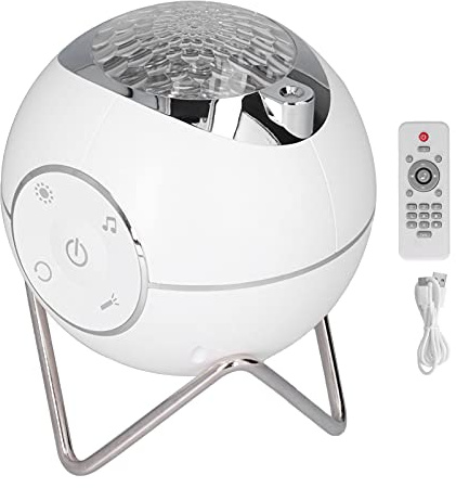 Projecteur de Lumière, Lumière de Projection Colorée à LED Tactile, Chargement USB, Projecteur Rotatif d'aide au Sommeil en étoile étoilée, Projecteurs d'éclairage Extérieur