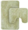 Olivia Rocco Lot de 2 tapis de bain en peluche extra doux, faciles d'entretien, super absorbants, antidérapants, pour salle de bain, toilettes, douche, vert sauge