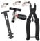 Bike Chain Tools Set, Bicycle Link Plier, Chain Cutter, Chain Inspection Caliper Included for 6-10 Speed Chain, 9-in-1 Repair Tool Kit, Suit for Road Mountain Sports Bike