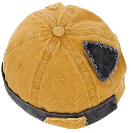GALPADA Cappello da Marinaio Senza Visiera Cappello Vintage in Cotone Trattato da Uomo Casual per Esterni Design retrò Classico
