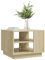 HEFZGDB Couchtisch Sonoma-Eiche 55x55x43 cm Holzwerkstoff Living Room Table Beistelltisch Couch Kleiner Tisch Wohnzimmer Satztische Fürs Wohnzimmer für Balkon Garten Tagungsraum Café