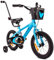 sun baby Kinderfahrrad 14 Zoll Jungen Verdant Bike Leicht Stützräder mit Schubstange ab 2-6 Jahre BMX Fahrrad Kinder (Blau, 14 Zoll)