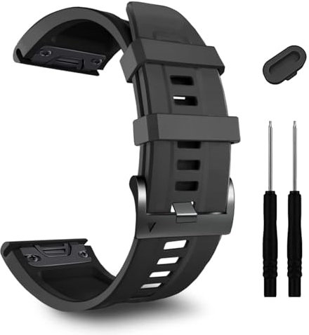 BDNJN Cinturino per smartwatch da 26 mm, per Garmin Fenix 7X Pro Epix Pro 51 mm Fenix 6X Watch Fenix ​​5X Plus cinturino in silicone Fenix ​​6X Pro Descent Mk2i MK3i 51 mm, 6Pack A, agate