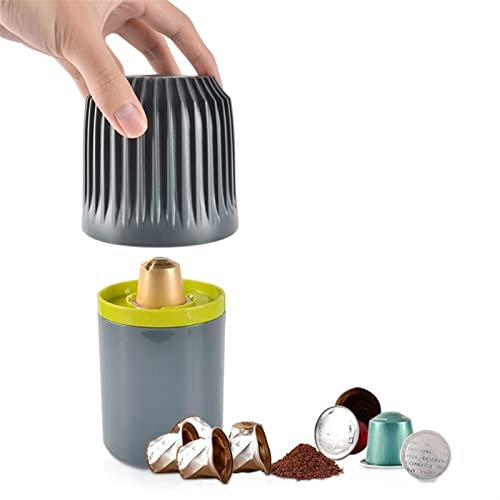 ETZRYSYB Coffee jar Plastic Coffee Recycler Tool Aluminum Capsules Recycler Coffee Grinds Box Capsule Recycling