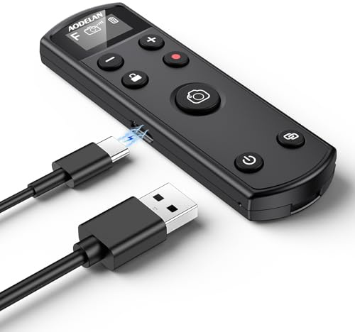 AODELAN - Telecomando wireless per fotocamera Fujifilm, compatibile con Fuji X-T30 II, X-S10, X-H2, X-H2S, X-T3, X-T4, X-T5, X-S20, X-T30, X-T50, X-M5, X100VI, X-E5, X Half