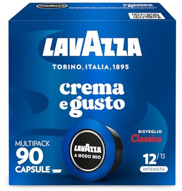 Lavazza, A Modo Mio Crema e Gusto Risveglio Classico, 90 Capsule Caffè